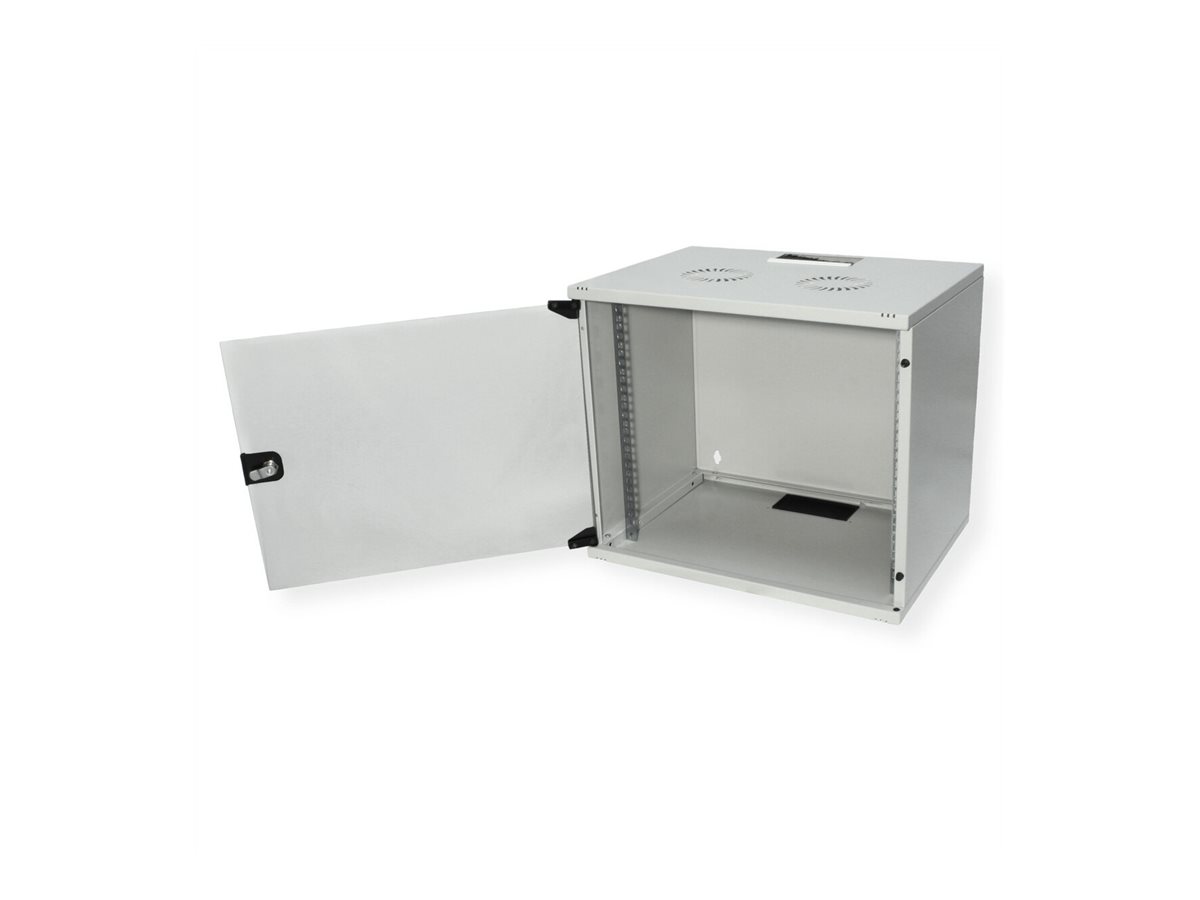 ROLINE 19 Zoll Wandgehäuse Basic 9 HE 540x400 BxT Bausatz grau - Wandgehäuse, Ansicht 4