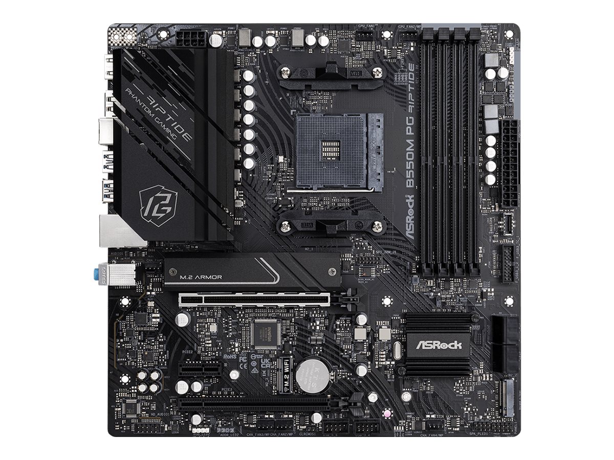 ASRock B550M PG Riptide - Motherboard - micro ATX - Socket AM4 - AMD B550 Chipsatz - USB-C Gen2, USB-C Gen1, USB 3.2 Gen