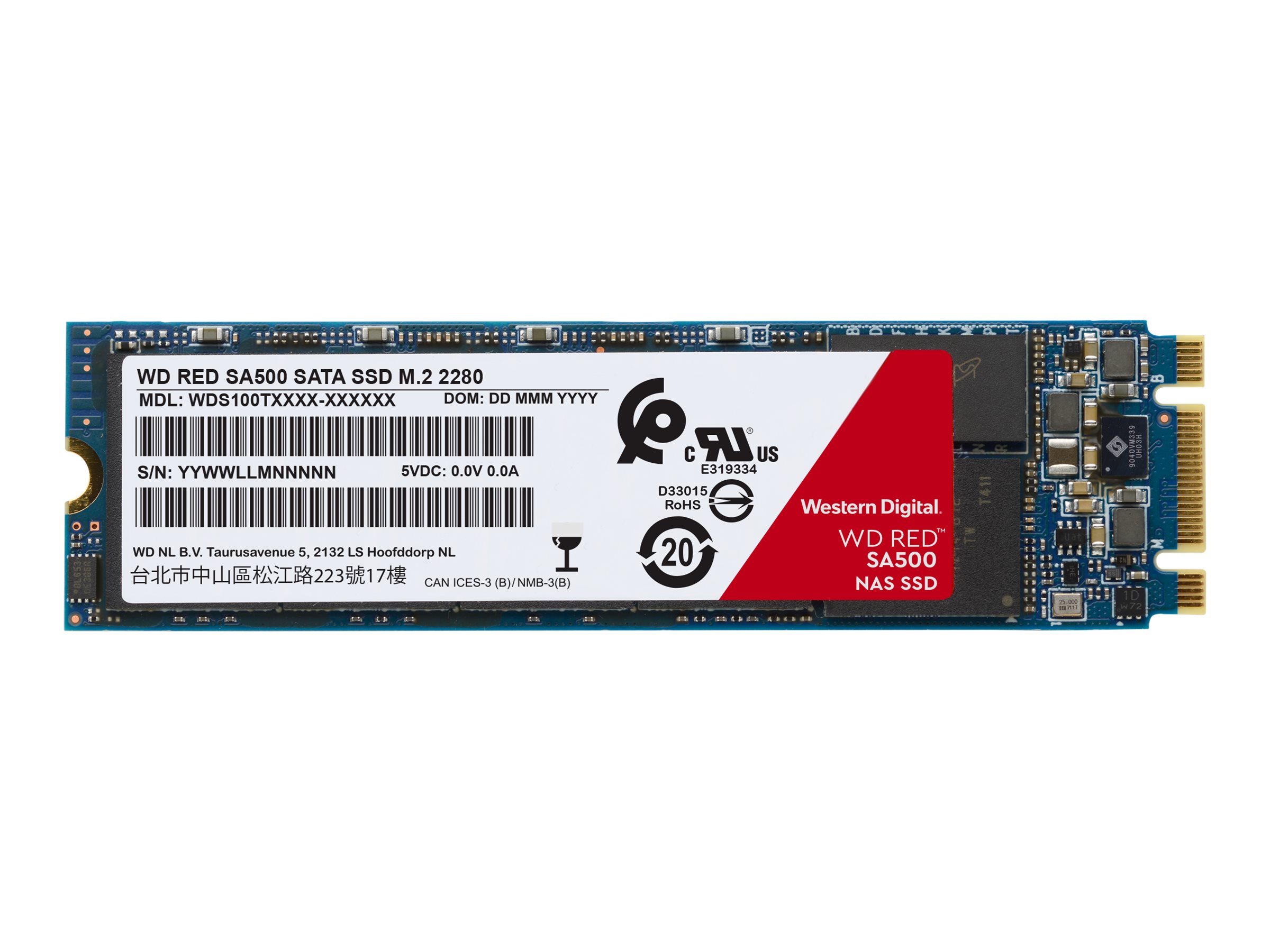 WD Red SA500 NAS SATA SSD WDS200T1R0B - 2 TB SSD
