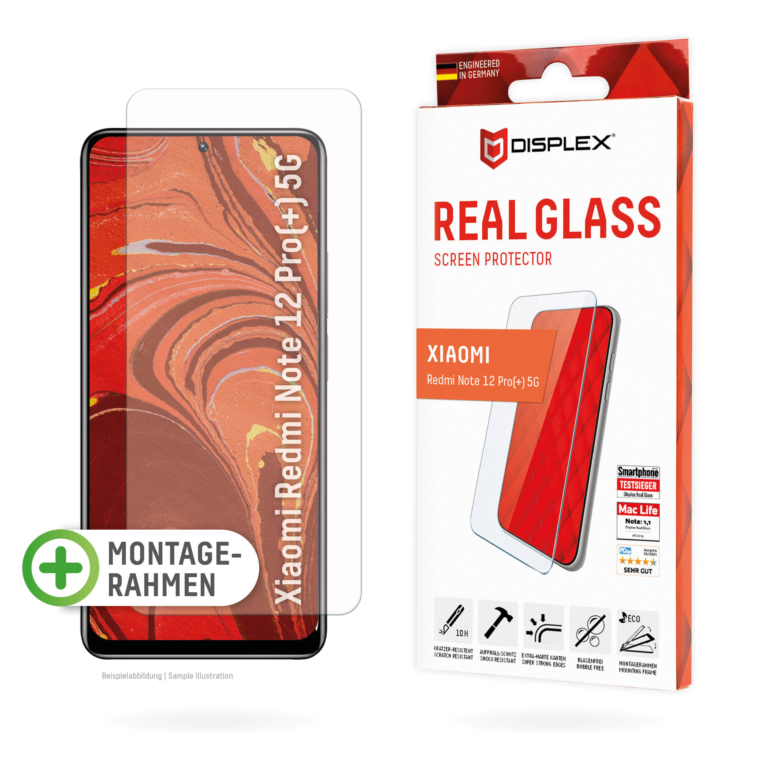 E.V.I. Real Glass Xiaomi Redmi Note 12 Pro+ 5G, Ansicht 4