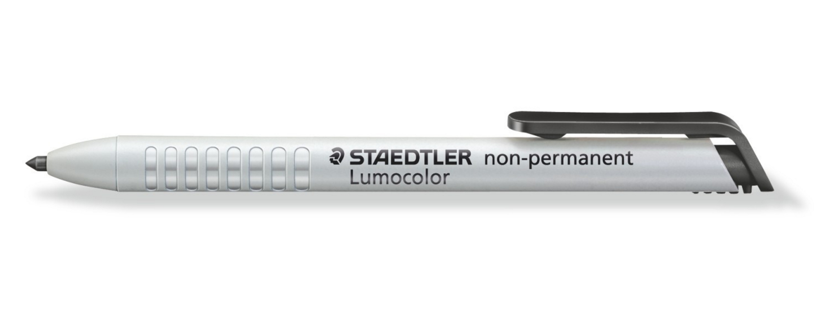 STAEDTLER Lumocolor 768 - Schwarz - Rundspitze - Schwarz - Weiß - Medium - 3 mm - Glas - Hartholz - Leder - Metall - Papier - Stein