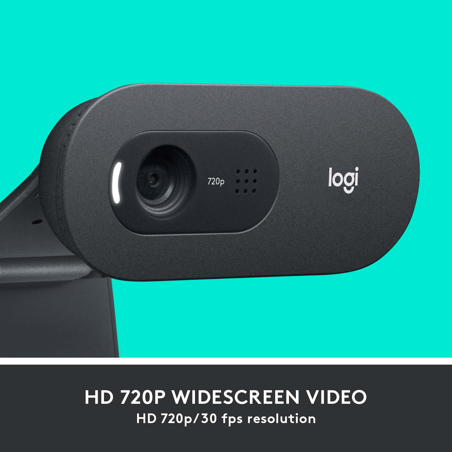 Logitech 960-001363 - 1280 x 720 Pixel - 30 fps - 1280x720@30fps - 720p - 60° - USB, Ansicht 2