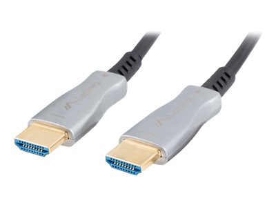 Lanberg CA-HDMI-20FB-0300-BK - 30 m - HDMI Typ A (Standard) - HDMI Typ A (Standard) - 3D - 18 Gbit/s - Schwarz, Ansicht 3