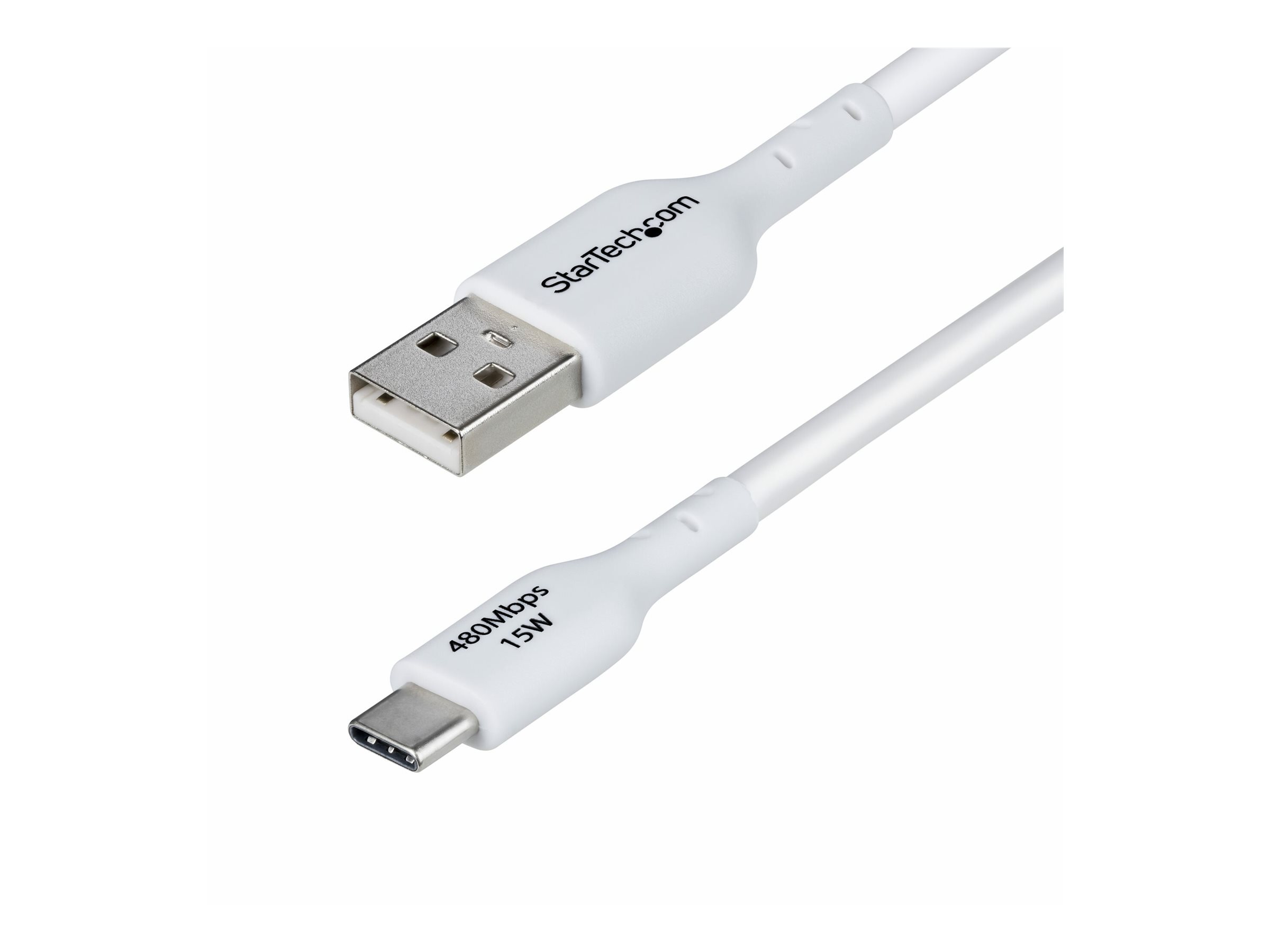StarTech.com 3m (9.8ft) White USB-A to USB-C Charging Cable/Cord, M/M - USB-Kabel - USB (M)