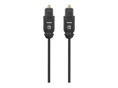Manhattan Toslink Digital Optical AudioCable, 5m, Male/Male, Toslink S/PDIF, Gold plated contacts, Lifetime Warranty, Polybag - Digitales Audio-Kabel (optisch)