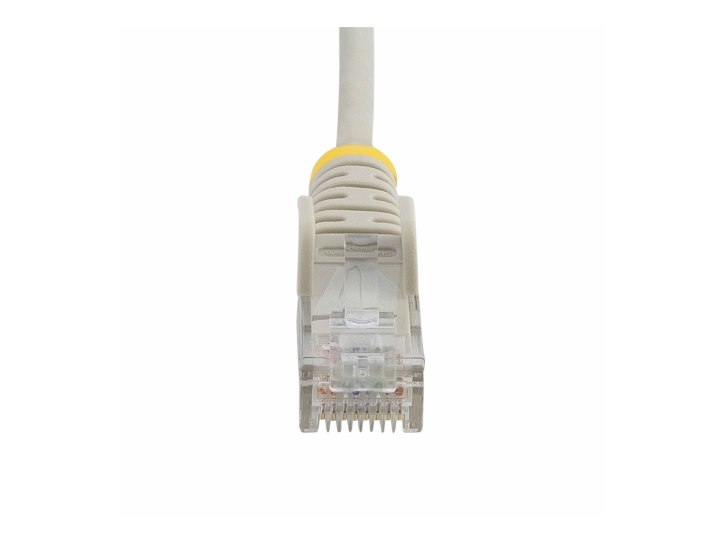 StarTech.com 2.5m Slim LSZH CAT6 Ethernet Cable, 10 Gigabit Snagless RJ45 100W PoE Patch Cord, CAT 6 10GbE UTP Network Cable w/Strain Relief, Grey, ETL, Low Smoke Zero Halogen - Category 6 - 28AWG (N6PAT250CMGRS)