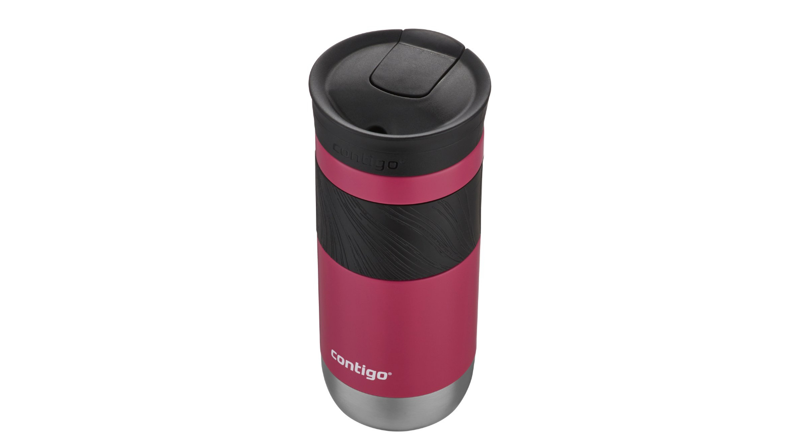 Contigo Thermobecher Byron 2.0 SNAPSEAL 470ml Dragon Fruit - Schwarz - Rot - Edelstahl - 6 h - 12 h - 470 ml - 83 mm, Ansicht 3