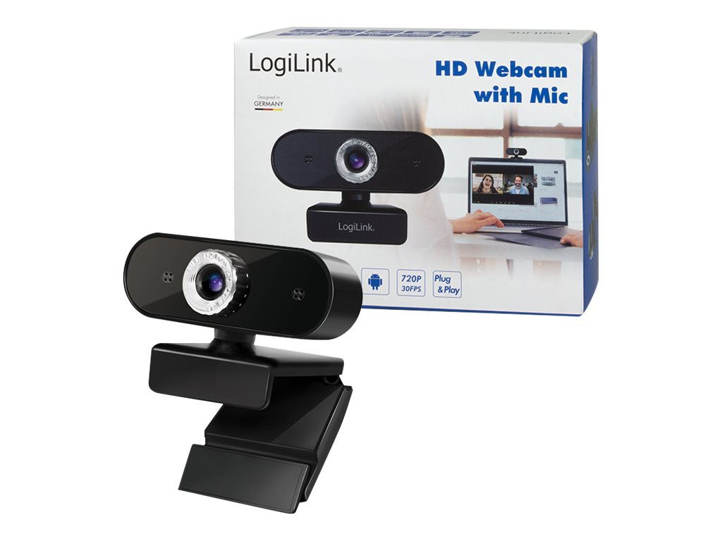 LogiLink HD USB Webcam with Microphone - Webcam