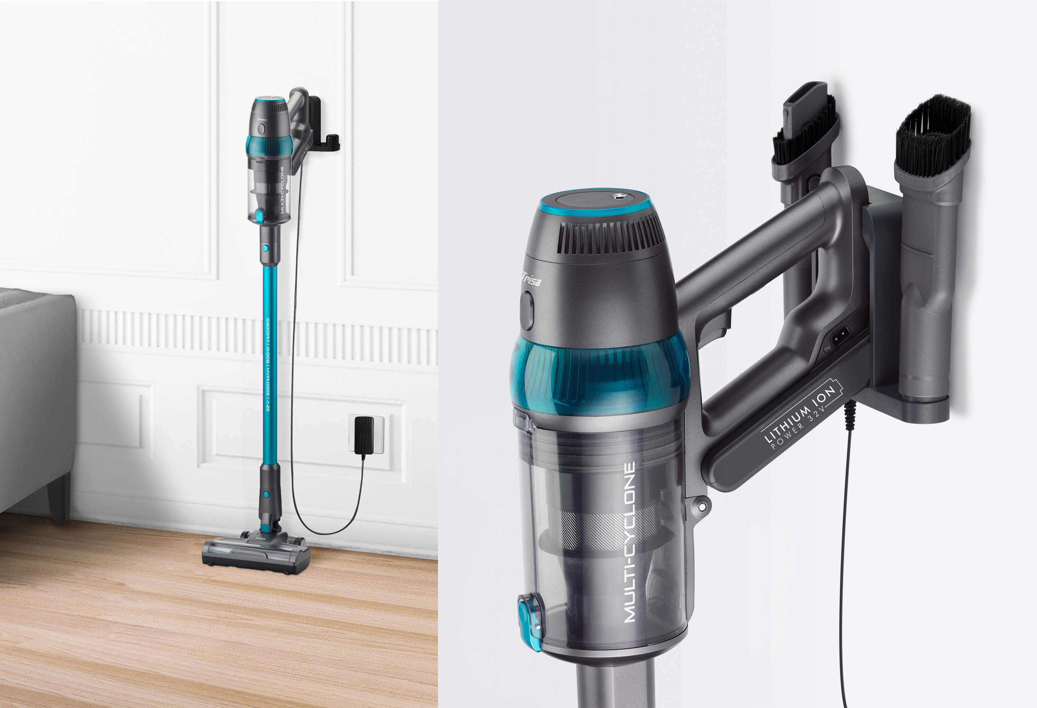 Trisa Quick Clean Professional T9621 - Staubsauger - Stange kurz/Handgerät (2-in-1), Ansicht 3