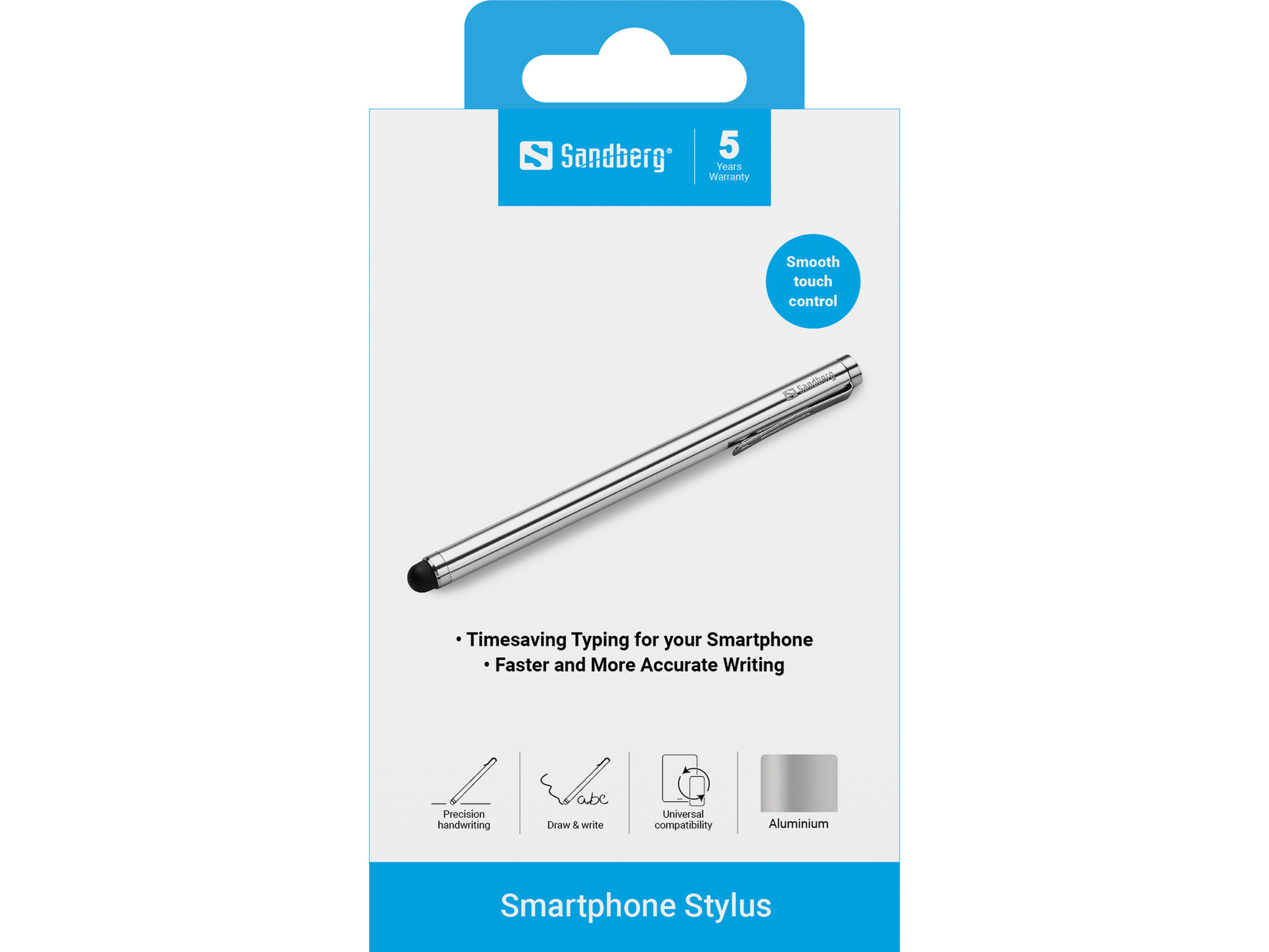 SANDBERG Smartphone Stylus - Aluminium, Ansicht 4