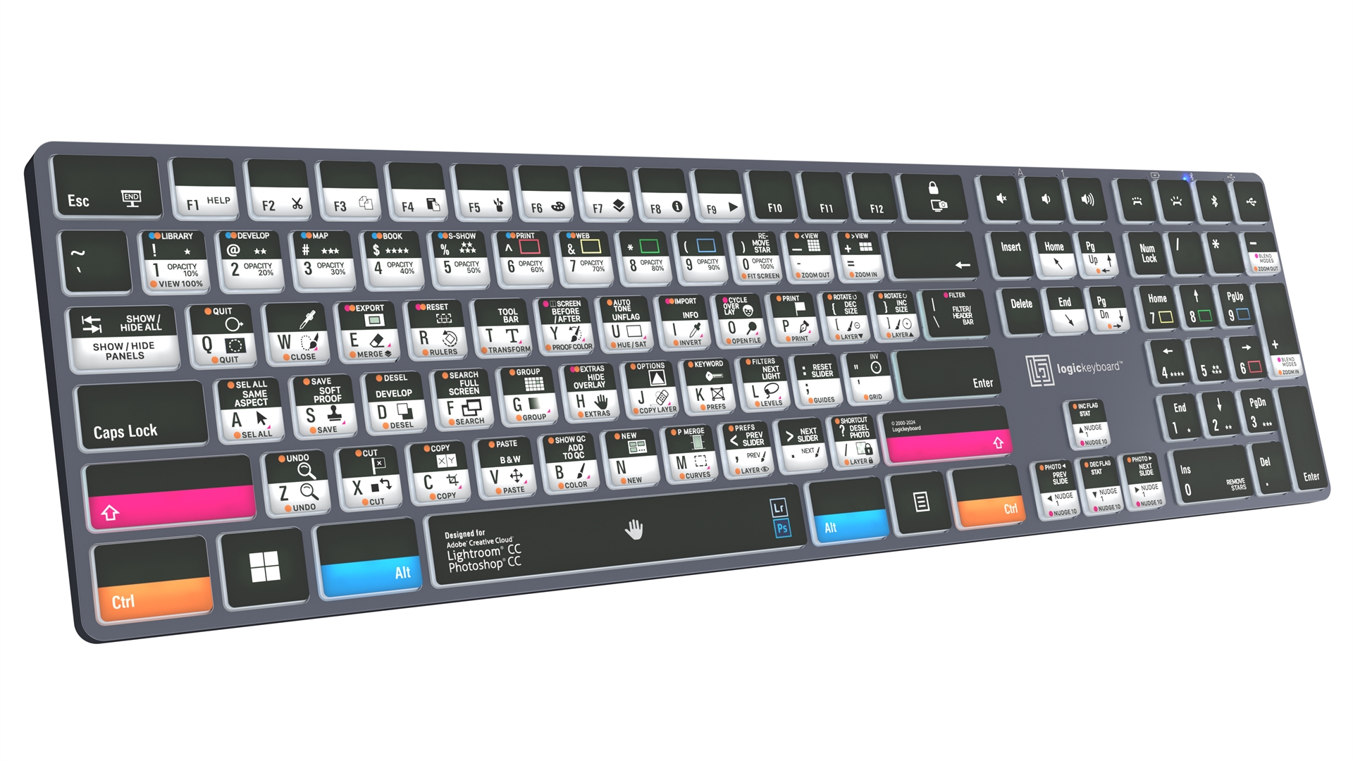 Logickeyboard Adobe Photographer PS/LR Titan - TL: Französisch, AZERTY, Ansicht 2