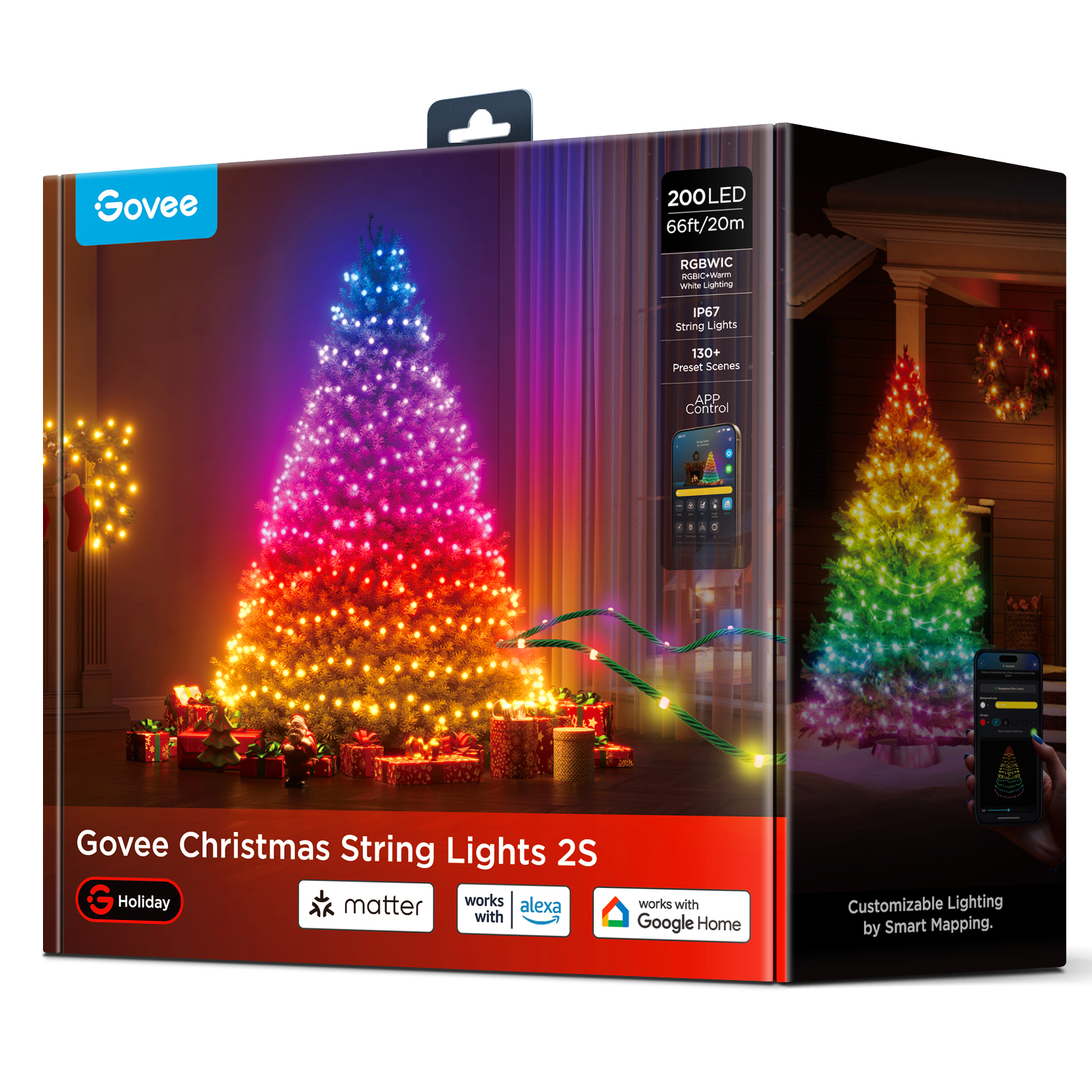 Govee LED-Lichterkette Gen. 2 Matter 200 LEDs 20 m, Ansicht 4