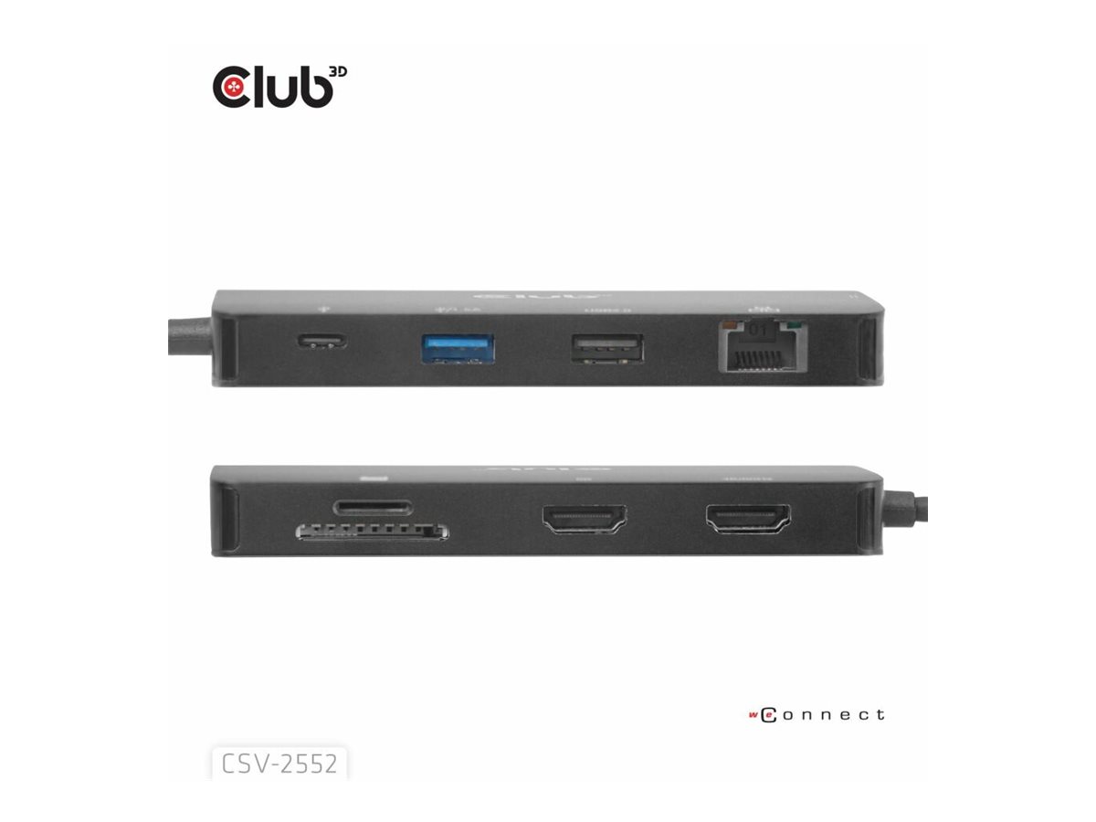Club 3D 9-1 USB-C Dual HDMI 100W Hub - Hub - 5 Gbps, Ansicht 4