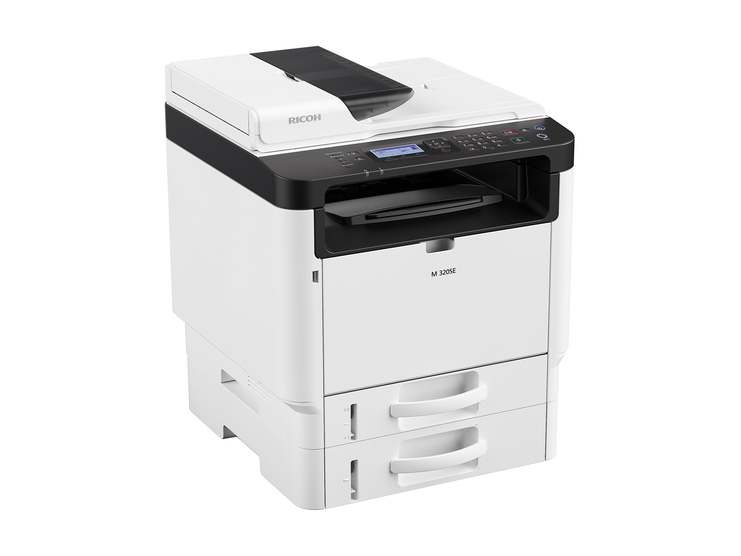 Ricoh M 320FSE - Multifunktionsdrucker - s/w - Laser - A4 (210 x 297 mm)