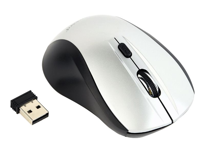 Gembird MUSW-4B-02-BS - Maus - optisch - 4 Tasten - kabellos - 2.4 GHz - kabelloser Empfänger (USB), Ansicht 2