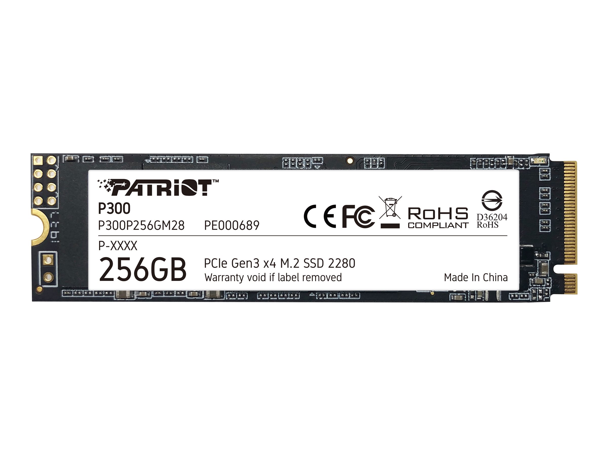 Patriot P300 SSD 256GB M.2 PCIe 3.0 x4 - internes Solid-State-Module