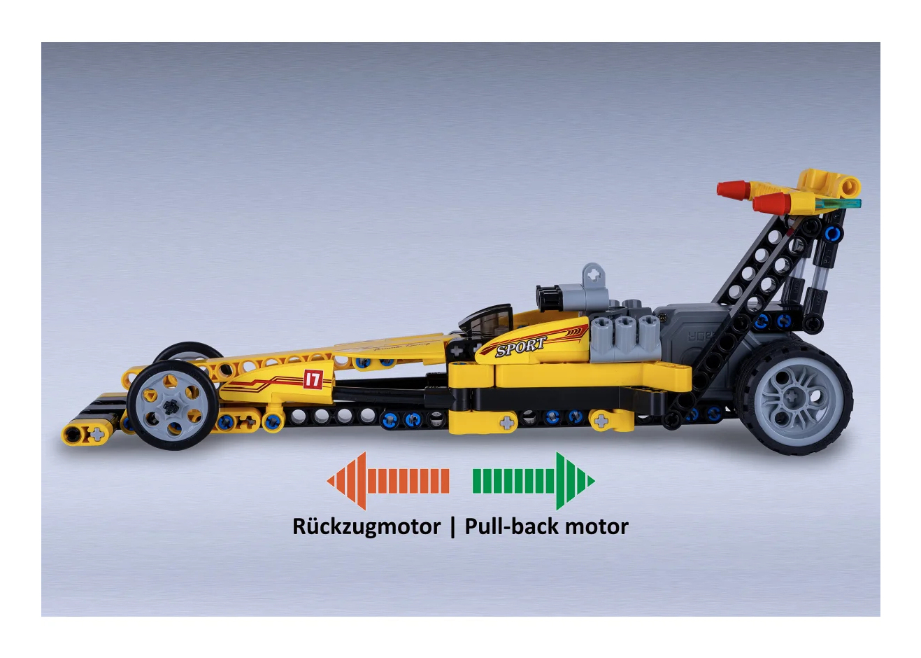 JAMARA CaDA Drag Racing 1 24 Bricks gelb, Ansicht 3