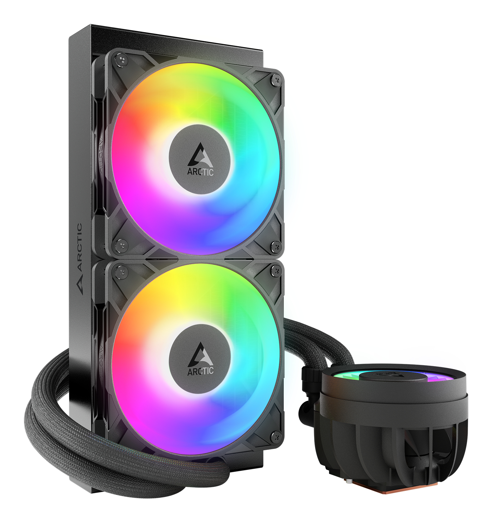 Arctic Liquid Freezer III Pro 240 A-RGB - Wasserkühlung - Kühlergröße: 240 mm - (für: AM5, AM4, LGA1700, LGA1851) - Schwarz, Ansicht 3