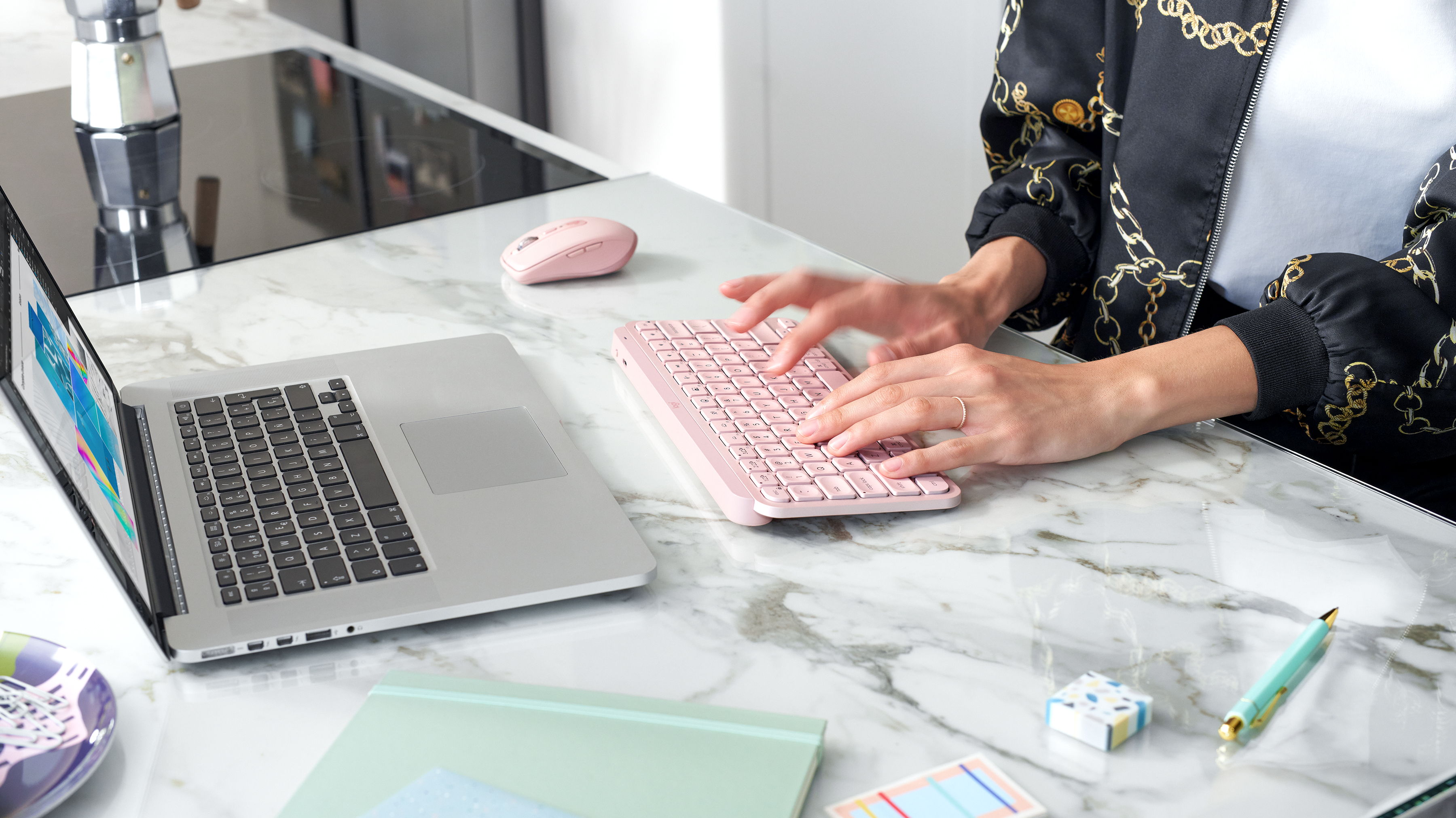 Logitech MX Keys Mini - Tastatur - hinterleuchtet - TL: Deutsch, QWERTZ, Ansicht 3