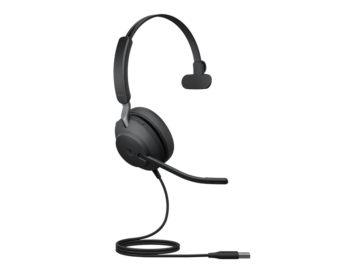 Jabra Evolve2 40 MS Mono - Headset - On-Ear - konvertierbar