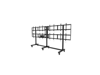 Peerless AV Portable Video Wall DS-C555-4X2 - Wagen - für 4x2 Videowand - Aluminium - schwarz pulverbeschichtet - Bildschirmgröße: 116.8-139.7 cm (46-55)