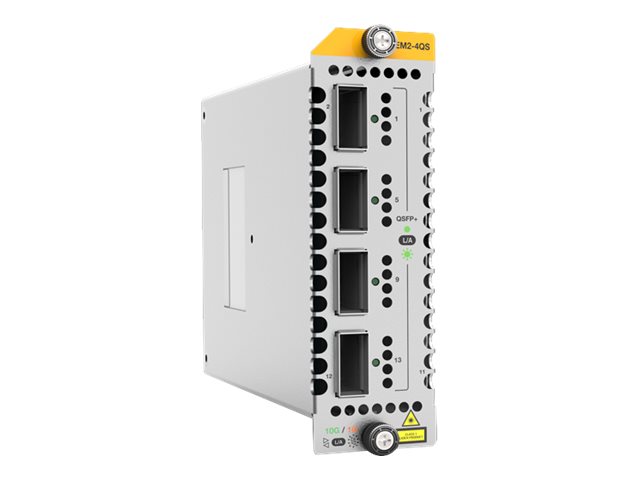 Allied Telesis 4 x 40GbE QSFP+ ports line card for SBx908GEN (AT-XEM2-4QS-B05)
