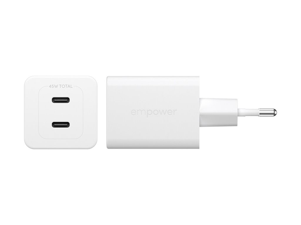 PanzerGlass empower by PanzerGlass - Netzteil - 45 Watt - Power Delivery 3.1 - 2 Ausgabeanschlussstellen (24 pin USB-C), Ansicht 4