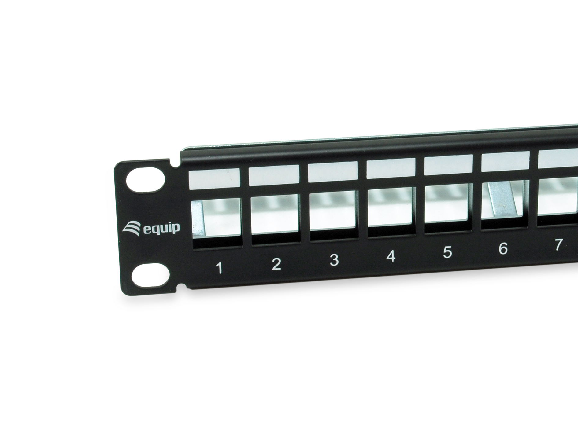 Equip Patchpanel 12x Cat6A 10 FTP 1HE Keystone Montage sw - Patch-Panel, Ansicht 4