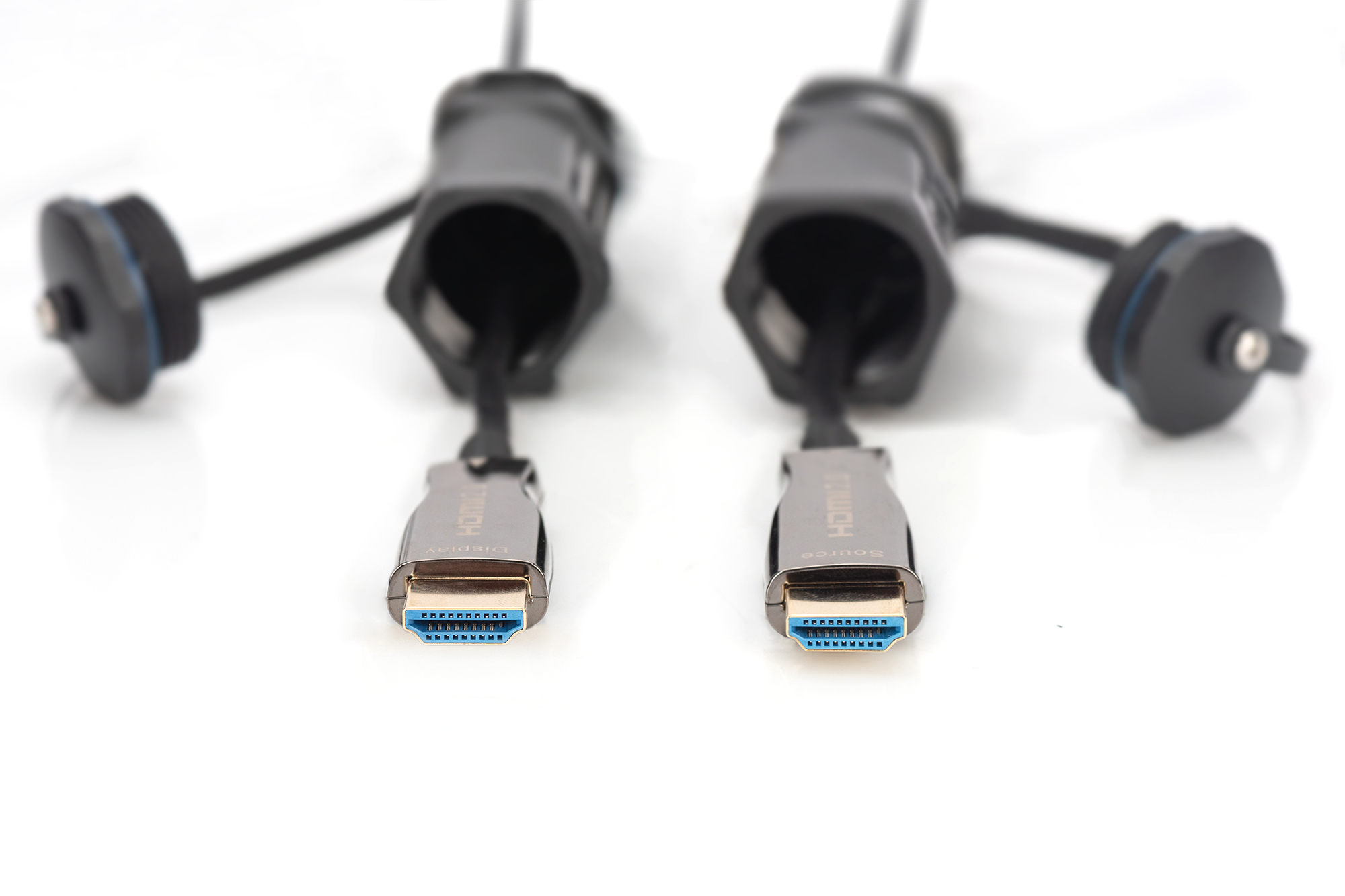 DIGITUS Premium Highspeed - HDMI-Kabel - HDMI Stecker zu HDMI Stecker - 15 m - Geschützter Hybridkupfer/Faseroptik, Ansicht 4