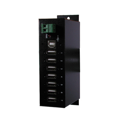 Exsys Ex 1177HMV - Hub - 7 x USB 2.0 - an DIN-Schiene montierbar, Ansicht 2