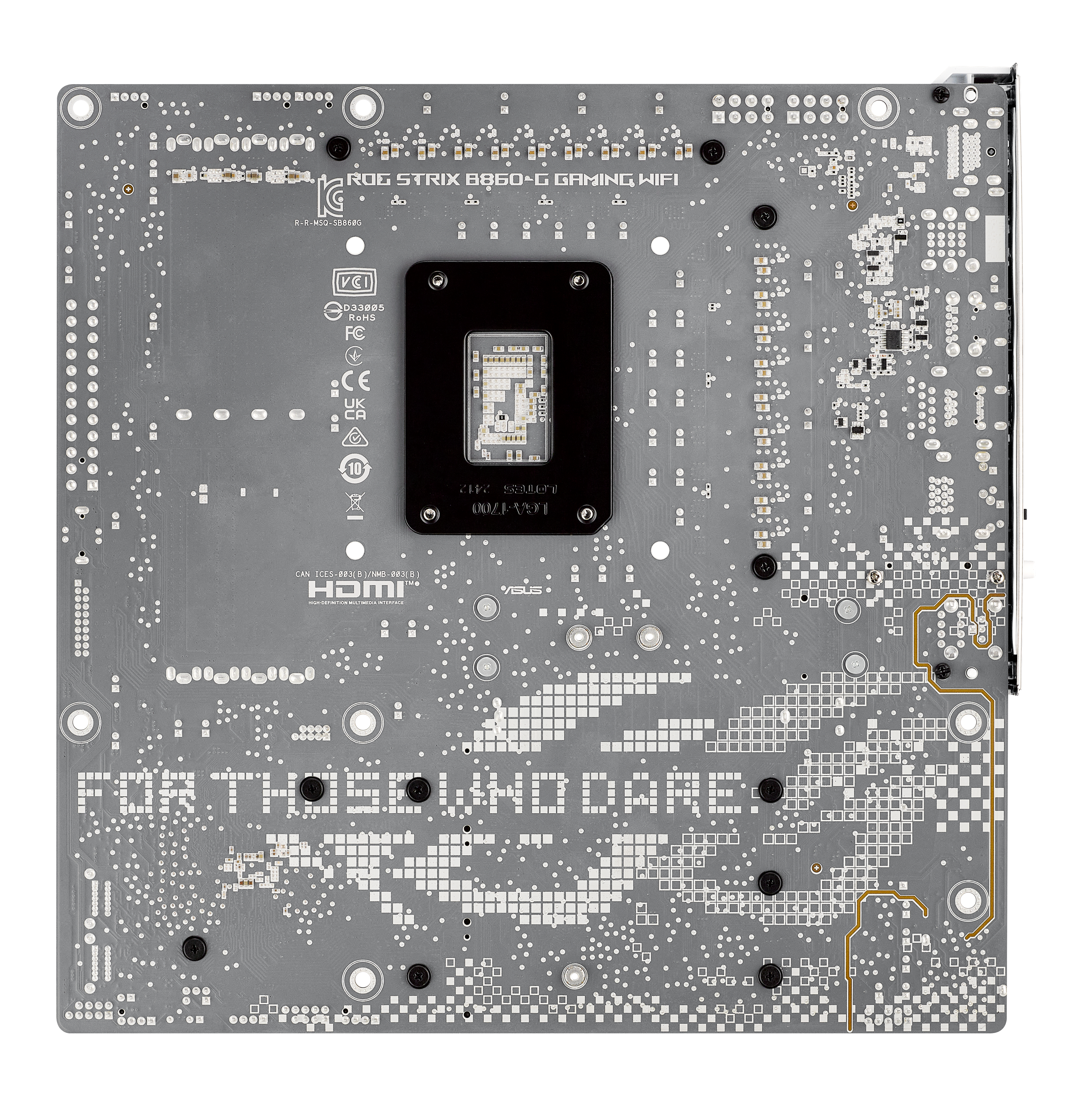 ASUS ROG STRIX B860-G GAMING WIFI - Motherboard - micro ATX - LGA1851-Sockel - B860 - Onboard-Grafik(CPU erforderlich), Ansicht 2