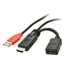 Lindy Stromeinspeisungsadaper - Strom- / Audio- / Videokabel - HDMI, USB (nur Strom), Ansicht 3