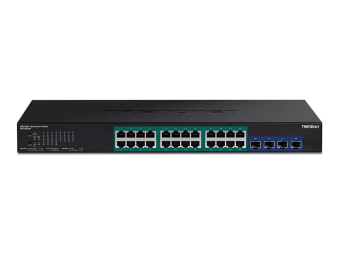 TRENDnet TPE 30284 - Switch - Smart - 24 x 101001000 (PoE+)
