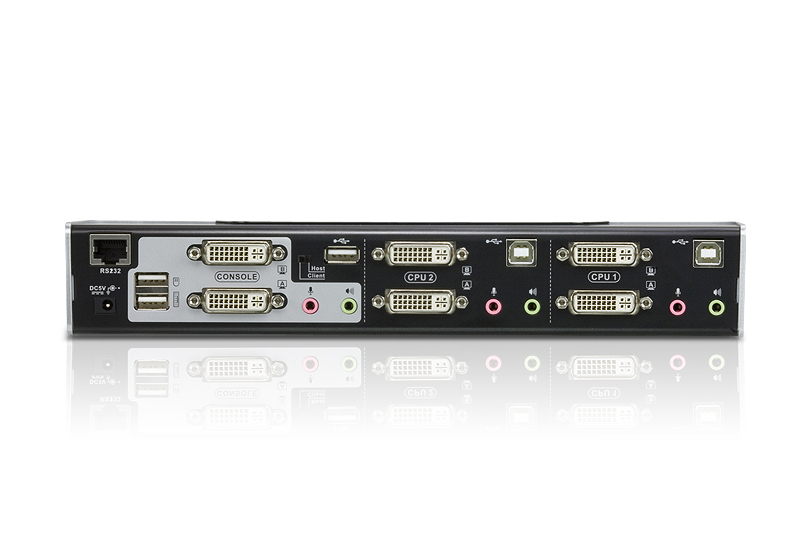 ATEN USB DVI Dual View KVMP Switch CS1642A - KVM-/Audio-/USB-Switch, Ansicht 2