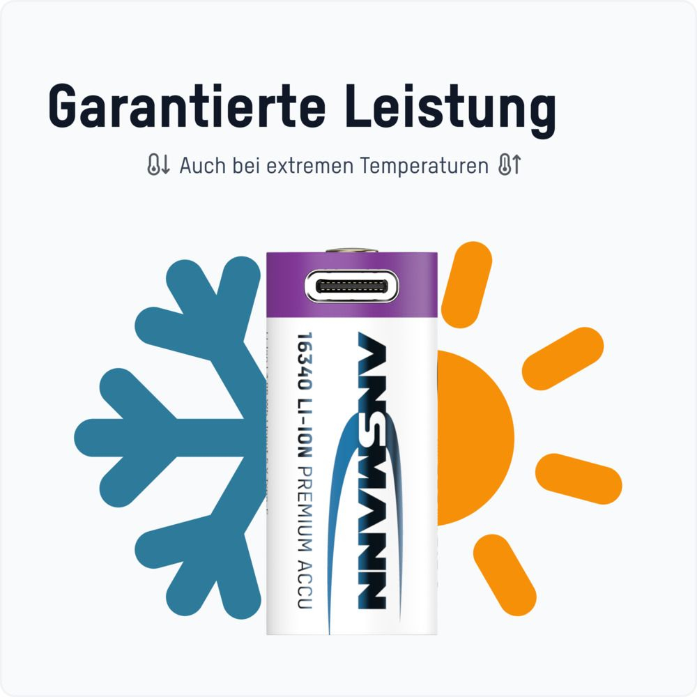 Ansmann 16340 Li-Ion Akku Micro USB Eingang 1300-0015 - Akku - Micro (AAA), Ansicht 4