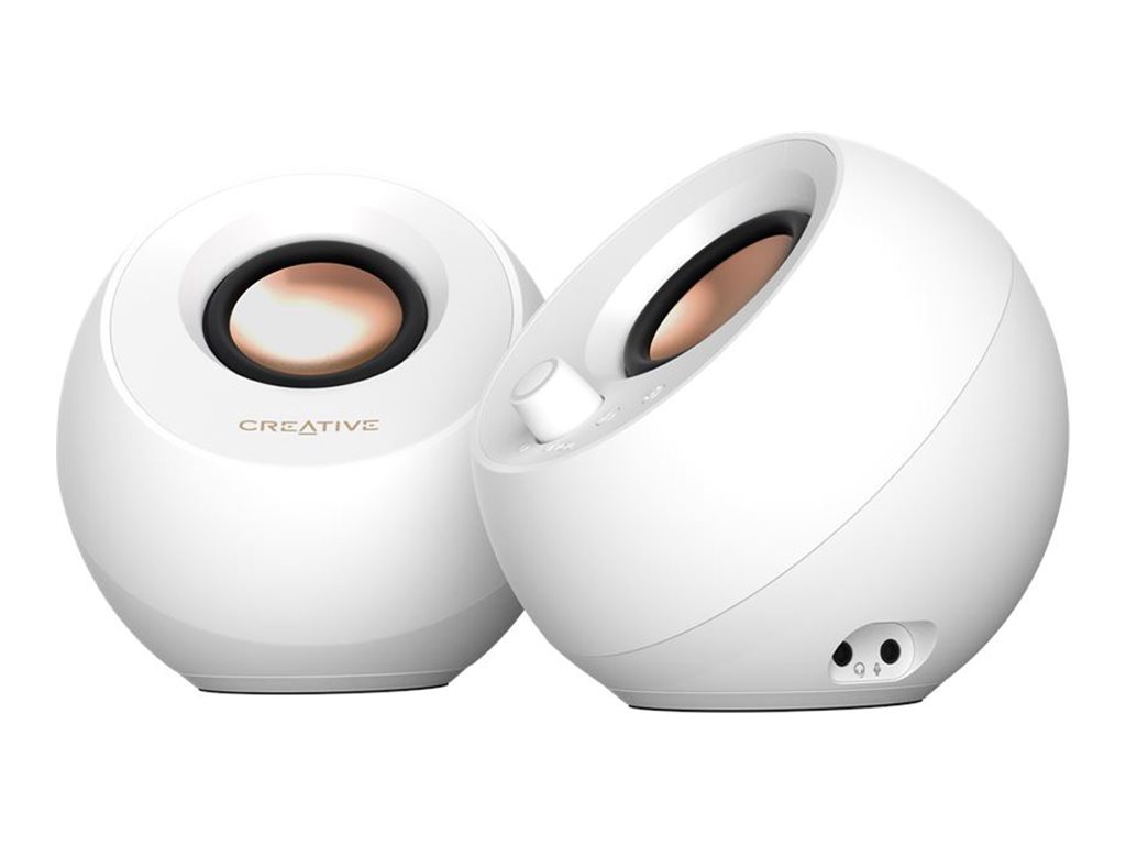 Creative Labs Pebble Pro weiss Klinke USB-A/C Bluetooth Digitalverstärker - Lautsprecher - Lautsprecher - Stereo, Ansicht 2