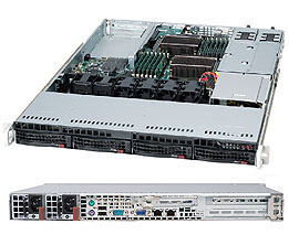 Supermicro SC815 TQC-R706WB2 - Rack-Montage - 1U, Ansicht 2