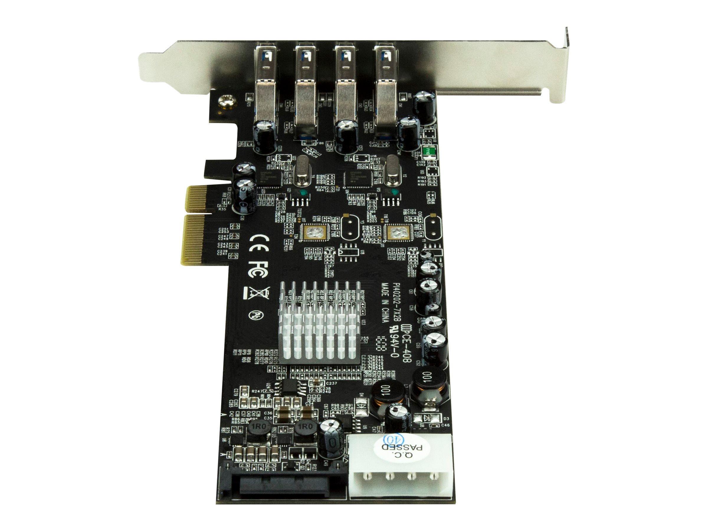 StarTech.com 4-Port USB 3.0 PCI Express Card Adapter - PCIe SuperSpeed USB 3.0 Expansion Card w 2 Dedicated 5Gbps Channels (PEXUSB3S42V)