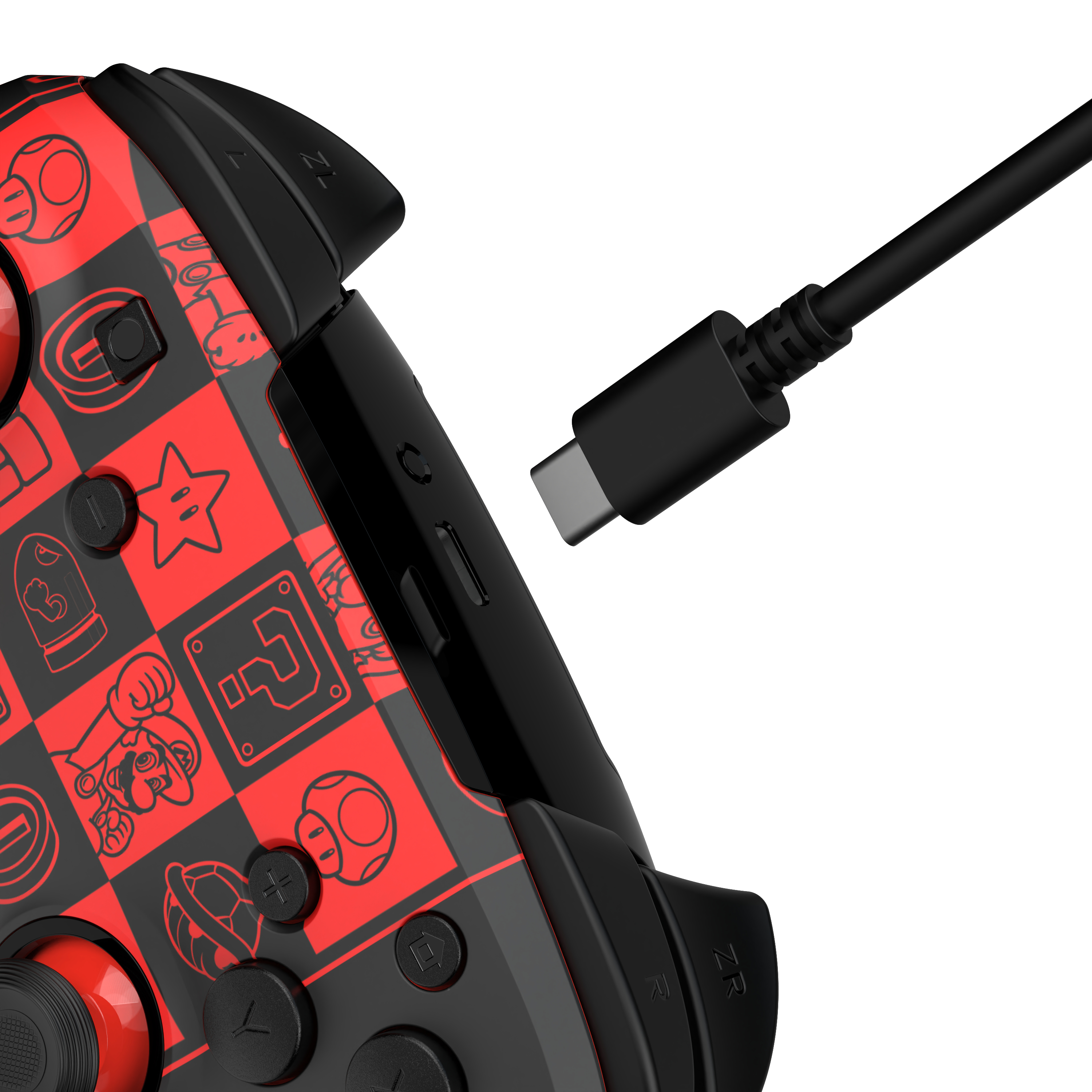 PDP REMATCH GLOW - Gamepad - Nintendo Switch - Nintendo Switch OLED - Kabellos - 9,14 m - Super Icon, Ansicht 4