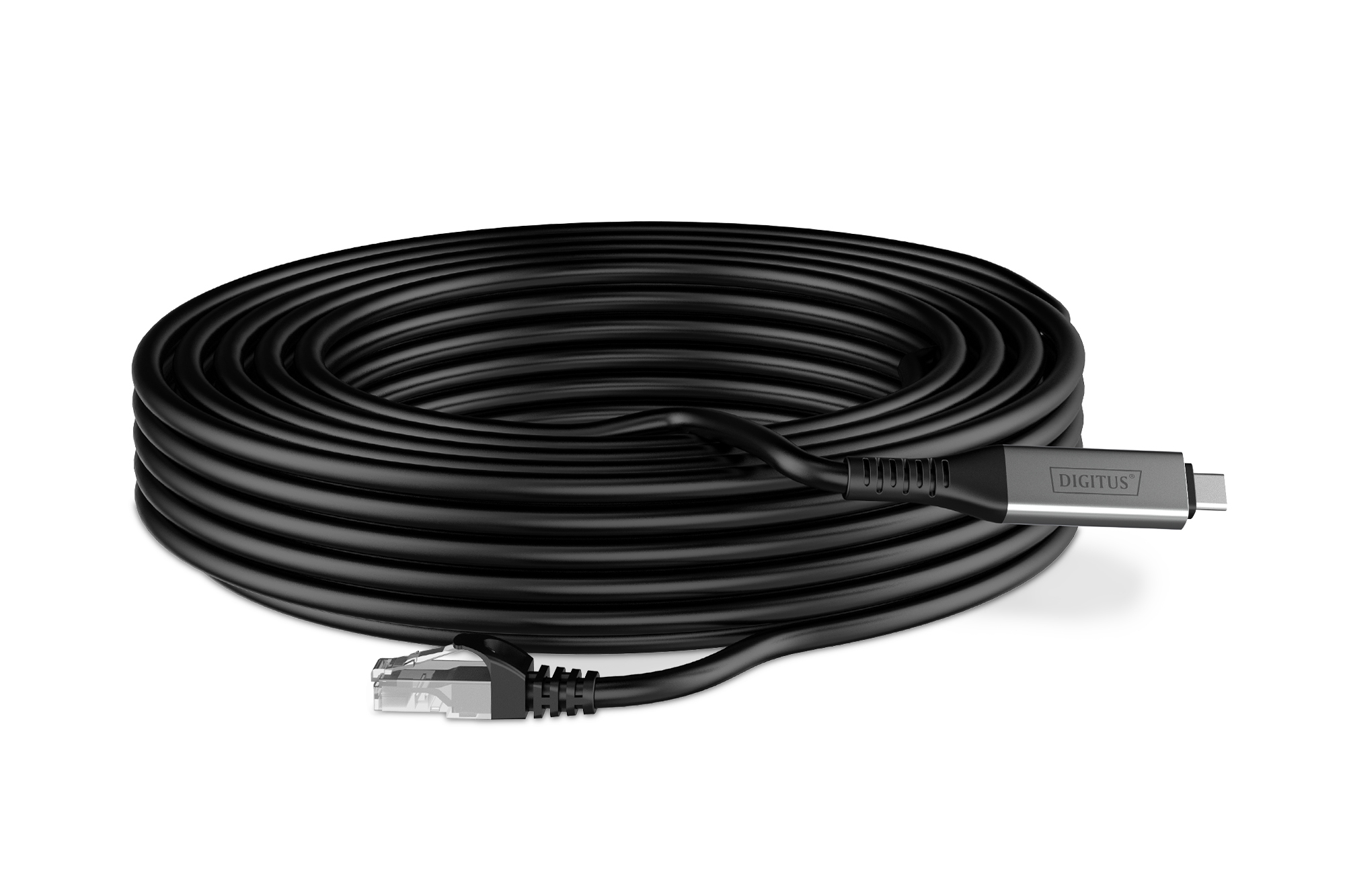 DIGITUS USB-C 3.2 Gen1 - RJ45 Ethernet Kabel, 1Gbit/s, 15m, Ansicht 3