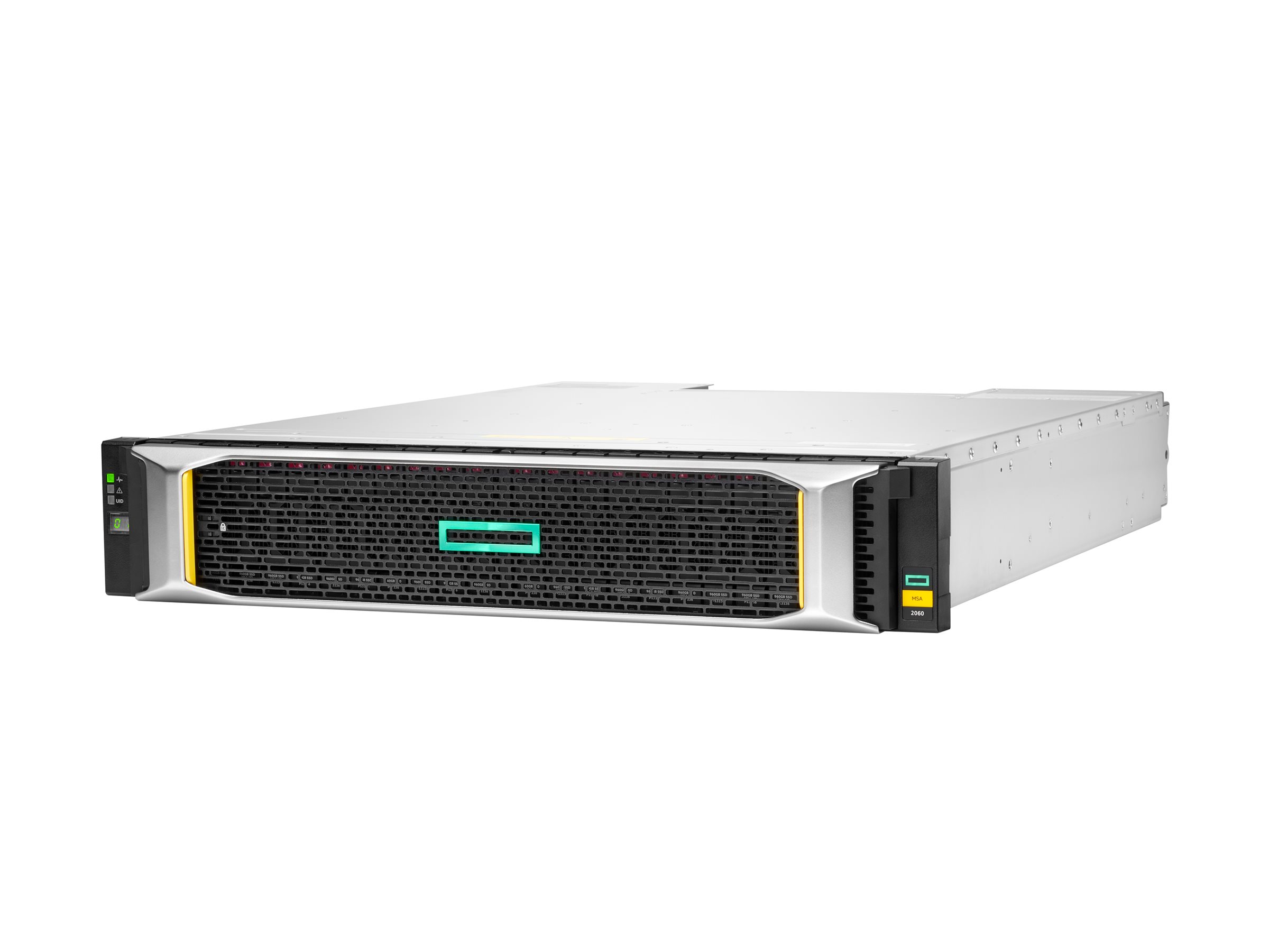 HPE Modular Smart Array 2060 SFF 2x12Gb SAS 4-port Controller Storage Array - Solid-State-/Festplattenarray - 0 TB - 24 Schächte (SAS-3)