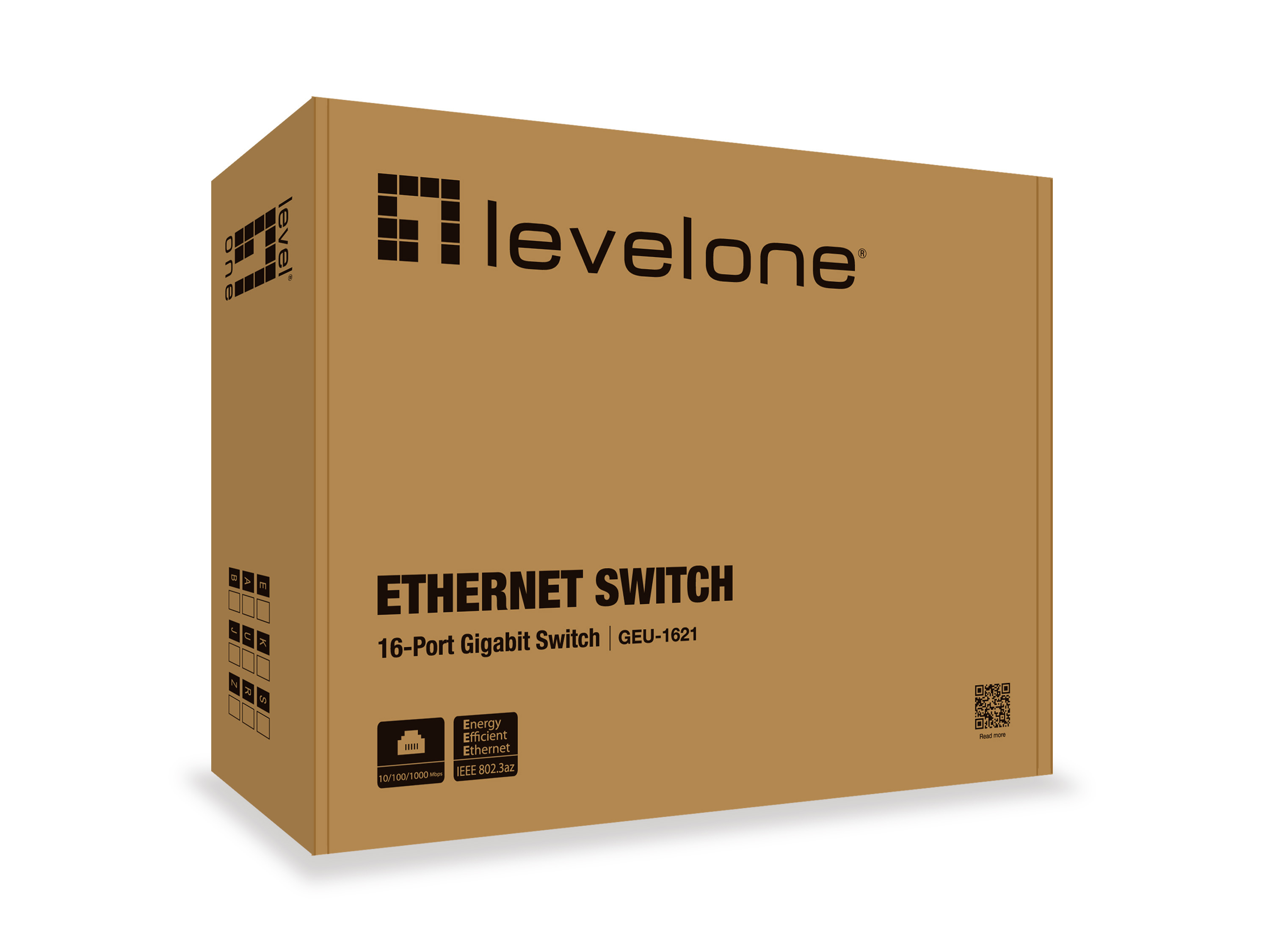 LevelOne GEU-1621 - Switch - unmanaged - 16 x 10/100/1000, Ansicht 3