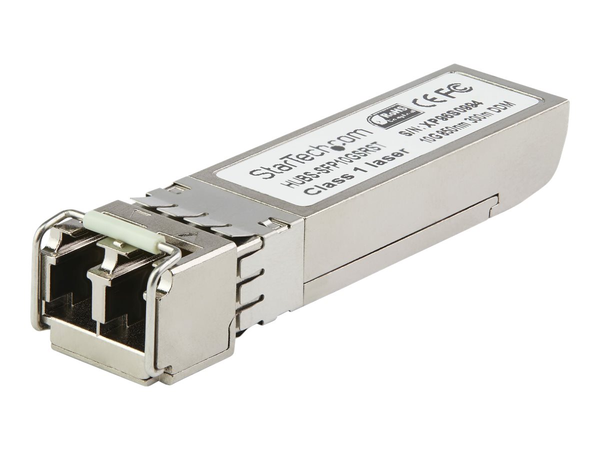 StarTech.com SFP10GSREMST Transceiver Modul (SFP+ Module, 10GBase-SR Dell EMC kompatibel, Glasfaser, 850nm, LC Multimode mit DDM) - SFP+-Transceiver-Modul (gleichwertig mit: Dell EMC SFP-10G-SR) - 10 GigE - 10GBase-SR - LC Multi-Mode - bis zu 400 m