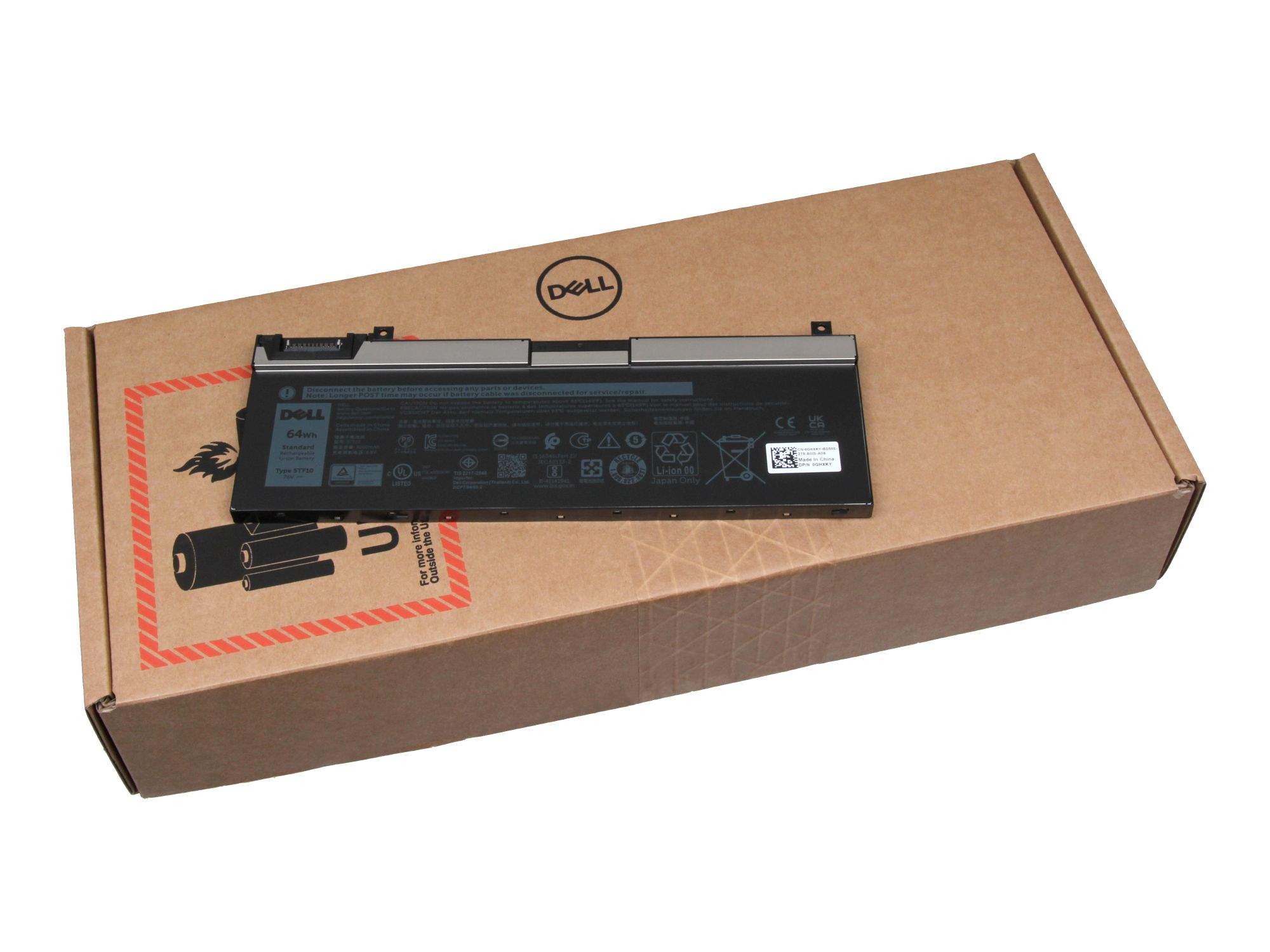Dell Primary Battery - Laptop-Batterie - Lithium-Ionen, Ansicht 2