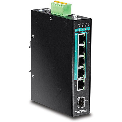TRENDnet TI-PG541 - Switch - 4 x 10/100/1000 (PoE+), Ansicht 2