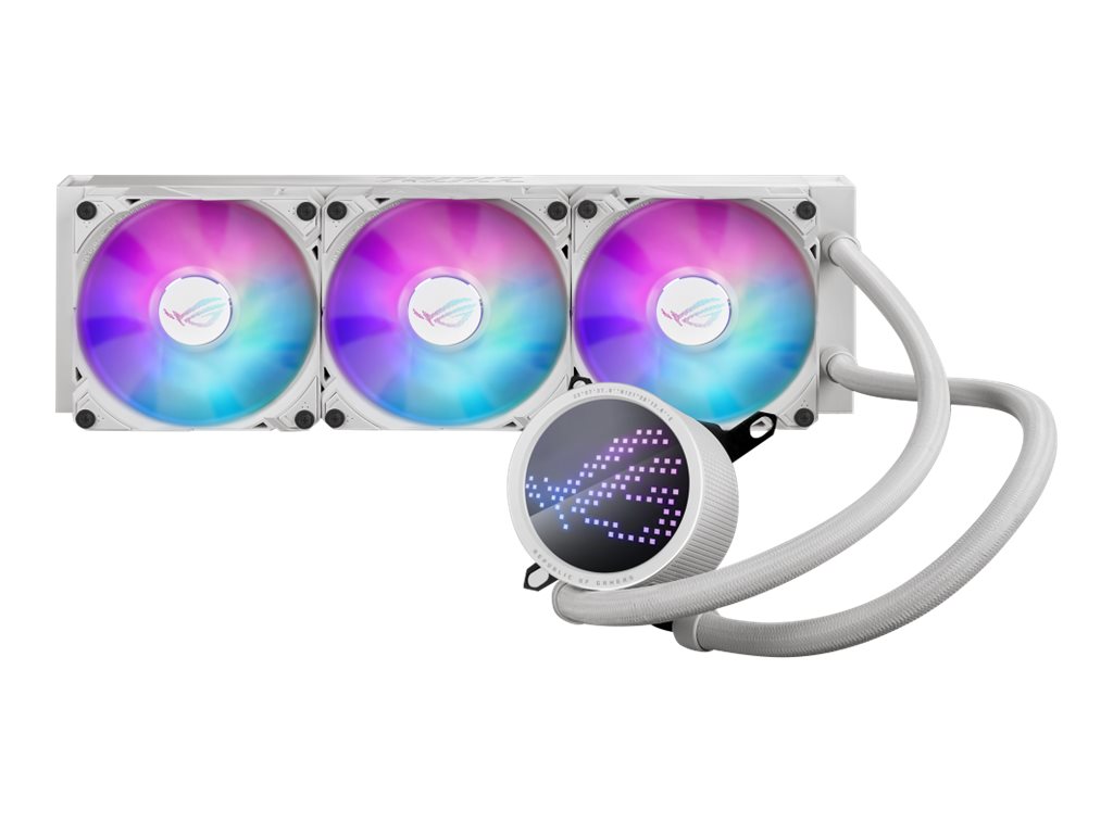 ASUS ROG RYUO III 360 ARGB - White Edition - Prozessor-Flüssigkeitskühlsystem - Kühlergröße: 360 mm - (für: AM4, LGA1200, LGA1700, AM5, LGA115x Socket)