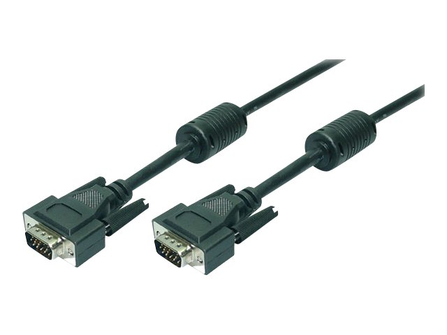 Logilink VGA Cable 2x ST black 2x Ferrit Core 3M (CV0002)