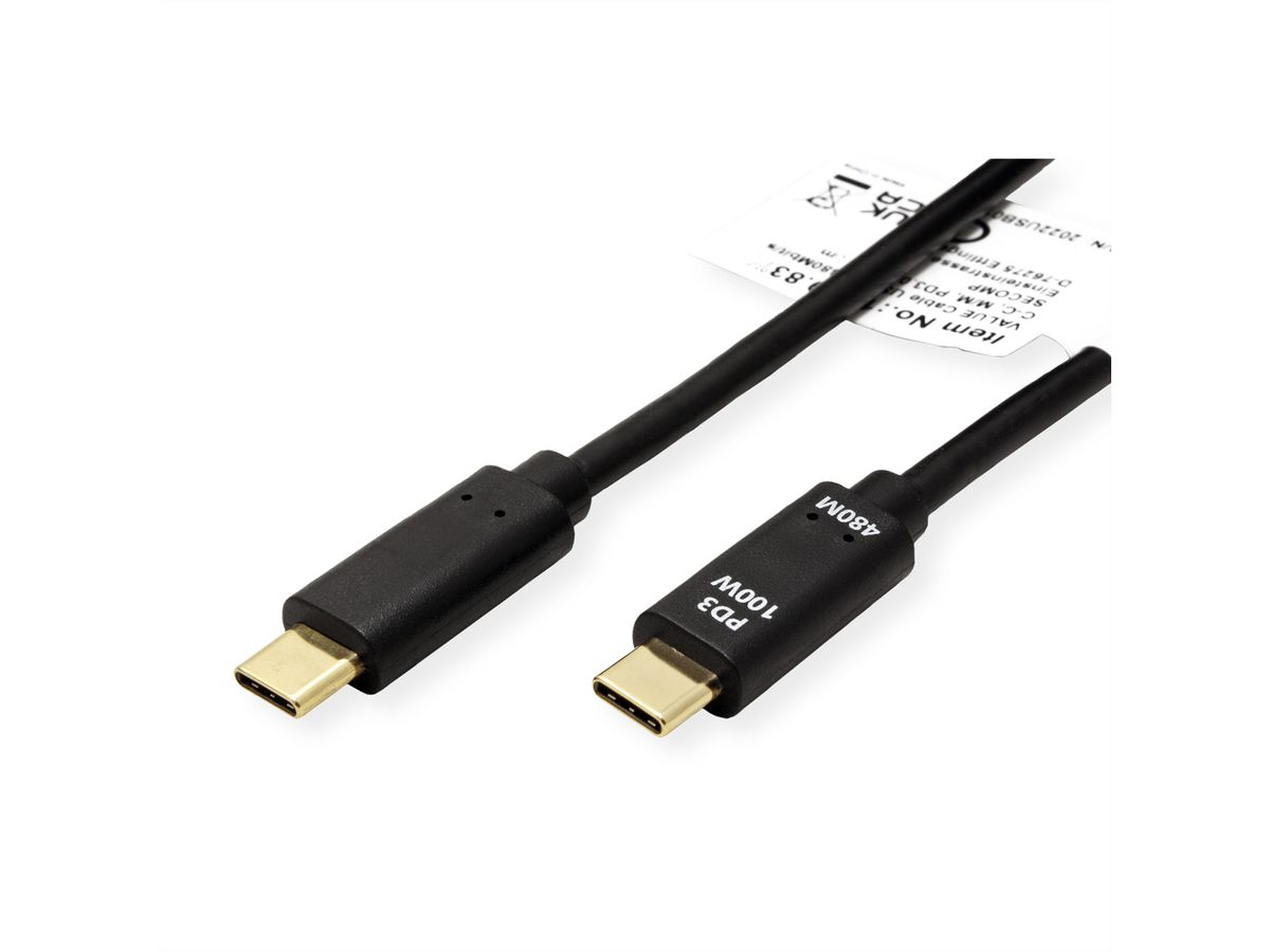 ROTRONIC-SECOMP VALUE - USB-Kabel - 24 pin USB-C (M) zu 24 pin USB-C (M), Ansicht 3