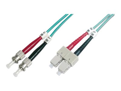 DIGITUS - Patch-Kabel - ST multi-mode (M) zu SC multi-mode (M) - 1 m - Glasfaser - Duplex