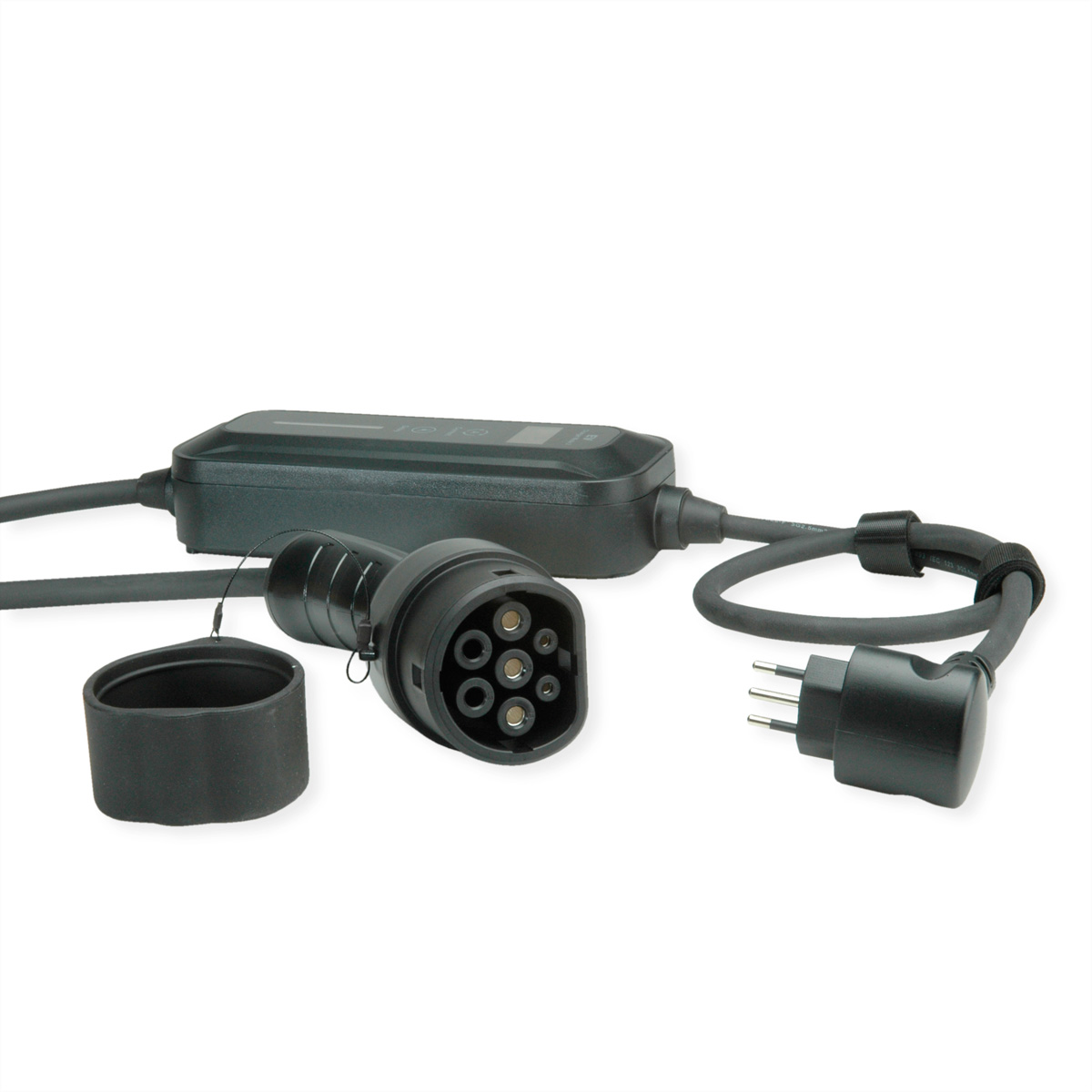 ROLINE Tragbares E-Auto Ladegerät CEI23-50 Typ L IT auf 2 3.6 kW Mode 2 19.08 - Kabel